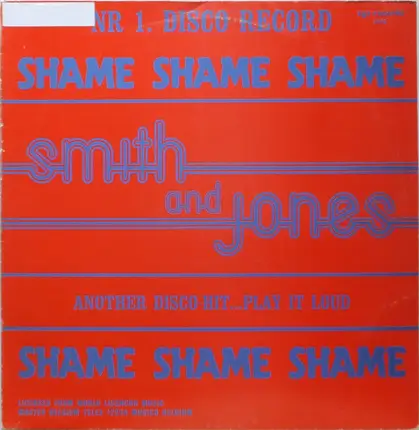 Smith And Jones - Shame Shame Shame