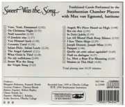 CD - Smithsonian Chamber Orchestra With Max van Egmond - Sweet Was The Song