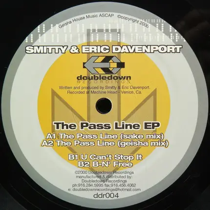 Smitty & Eric Davenport - The Pass Line EP