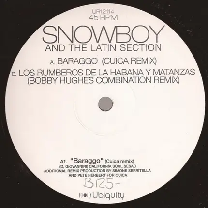 Snowboy & The Latin Section - Baraggo