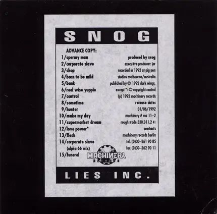 Snog - Lies Inc.