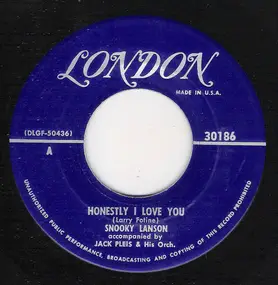 Snooky Lanson - Honestly I Love You / You Wonderful, You