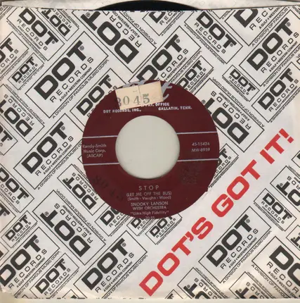 Snooky Lanson - It's Almost Tomorrow / Stop