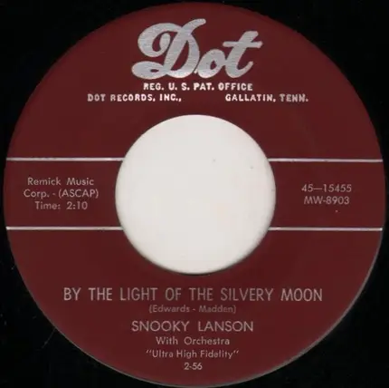 Snooky Lanson - Walk Right In / By The Light Of The Silvery Moon