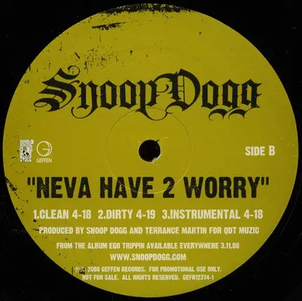 Snoop Dogg - Life Of A Party/Pr