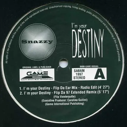 Snazzy - I'm Your Destiny (Remix)