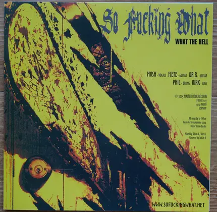 So Fucking What / Bad Machine - So Fucking What / Bad Machine