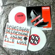 7inch Vinyl Single - Sportsday Megaphone - I Think It's Love - White Vinyl