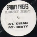 12'' - Sporty Thievz, Stik-E & The Hoodz - Thieven' Beatz / Back Dat Ass Up!