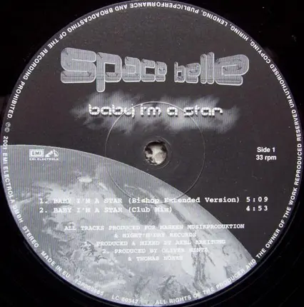 Space Belle - Baby I'm a Star