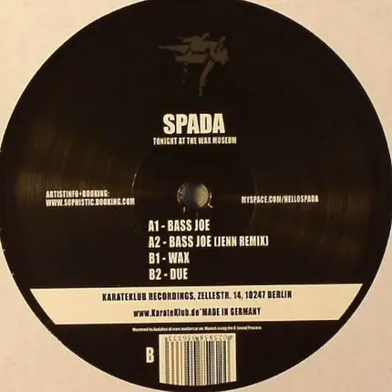 Spada - Tonight At the Wax Museum