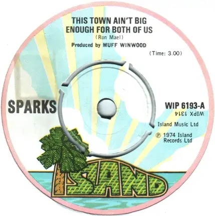 Sparks - This Town Ain't Big Enough For Both Of Us