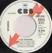 7inch Vinyl Single - Sparks - A Big Surprise