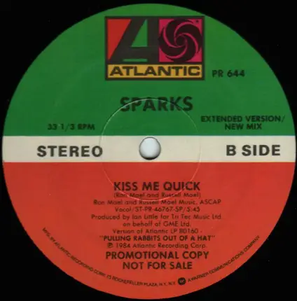 Sparks - Pretending To Be Drunk