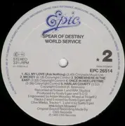 LP - Spear Of Destiny - World Service