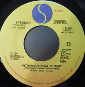 Specimen - Returning From A Journey