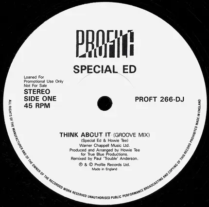 Special Ed - Think About It (Remix)