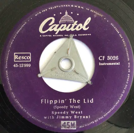 Speedy West With Jimmy Bryant - Flippin' The Lid / West Of Samoa