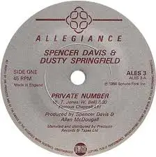 Spencer Davis & Dusty Springfield - Private Number / Don't Want You No More