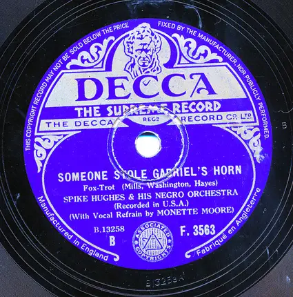 Spike Hughes And His Negro Orchestra - Nocturne / Someone Stole Gabriel's Horn