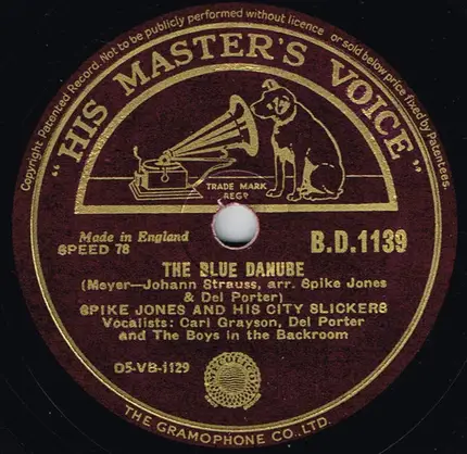 Spike Jones And His City Slickers - You Always Hurt The One You Love / The Blue Danube