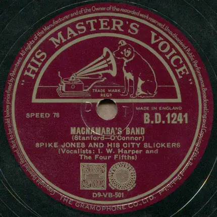 Spike Jones And His City Slickers - Ya Wanna Buy A Bunny ? / MacNamara's Band