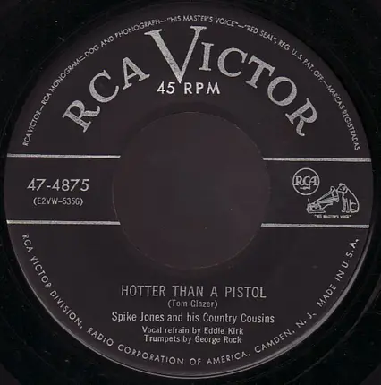 Spike Jones And His Country Cousins - Hot Lips / Hotter Than A Pistol
