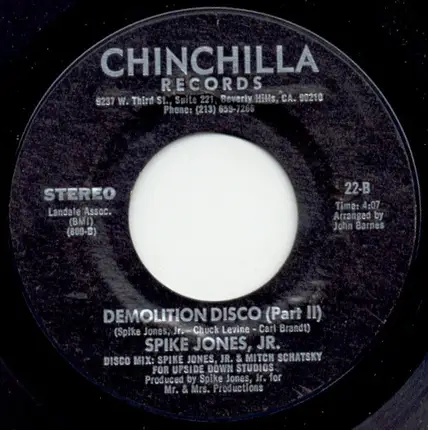 Spike Jones Jr. - Demolition Disco