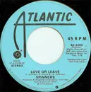 7inch Vinyl Single - Spinners - Love Or Leave