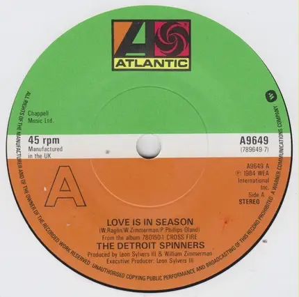 Spinners - Love Is In Season
