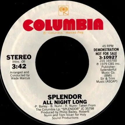 Splendor - All night long
