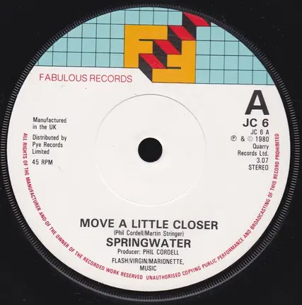 Springwater - Move A Little Closer