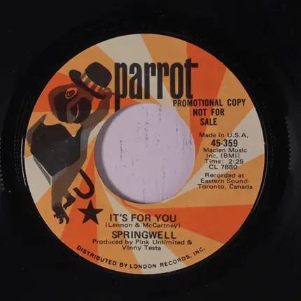 Springwell - It's For You/Our Question