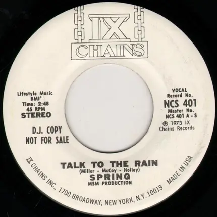 Spring - Talk To The Rain