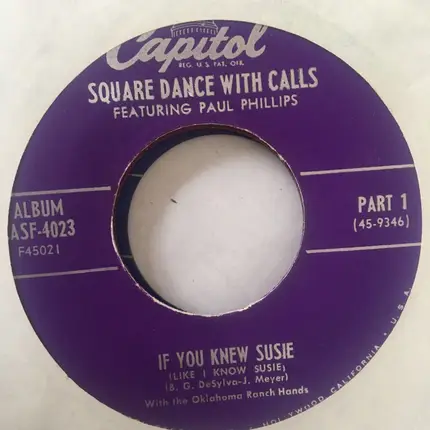 Squaredance With Calls - If You Knew Susie