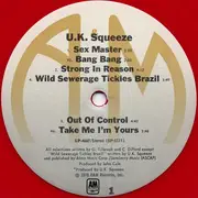 LP - Squeeze - U.K. Squeeze - Red Translucent Vinyl