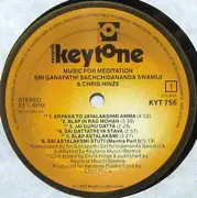 LP - Sri Ganapathi Sachchidananda Swamiji & Chris Hinze - Music For Meditation