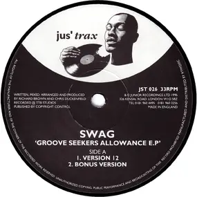 Swag - Groove Seekers Allowance E.P