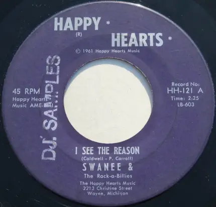 Swanee & The Rock-A-Billies - I See The Reason / I'll Prove It One Day