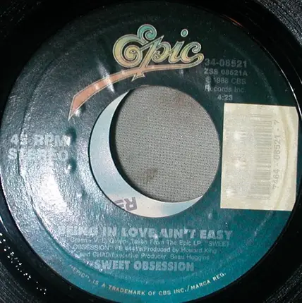 Sweet Obsession - Being In Love Ain't Easy / Somebody Is Tapping