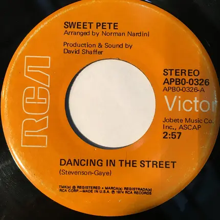 Sweet Pete - Dancing In The Street / This Time (Movin' On)
