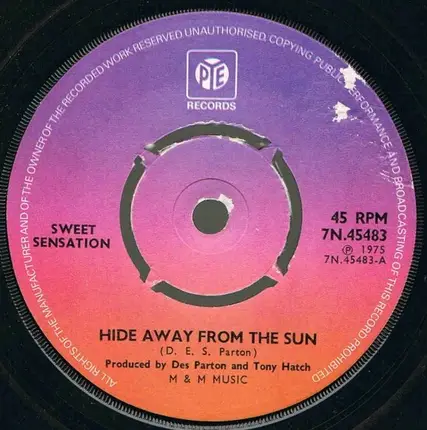 Sweet Sensation - Hide Away From The Sun