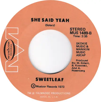 Sweetleaf - Gonna Make You Love Me