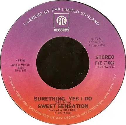 Sweet Sensation - Sad Sweet Dreamer