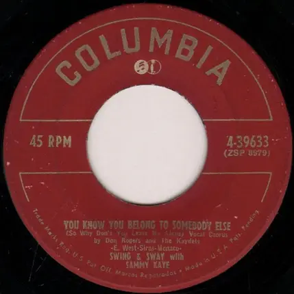 Swing And Sway With Sammy Kaye - My Lei-ee-yana