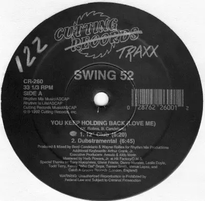 Swing 52 - You Keep Holding Back (Love Me)