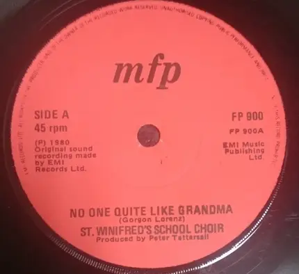 St. Winifred's School Choir - There's No One Quite Like Grandma