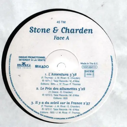 Stone Et Eric Charden - Stone & Charden