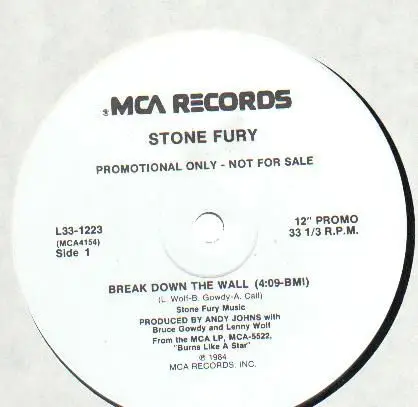 Stone Fury - Break Down The Wall