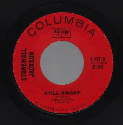 Stonewall Jackson - Blues Plus Booze (Means I Lose) / Still Awake
